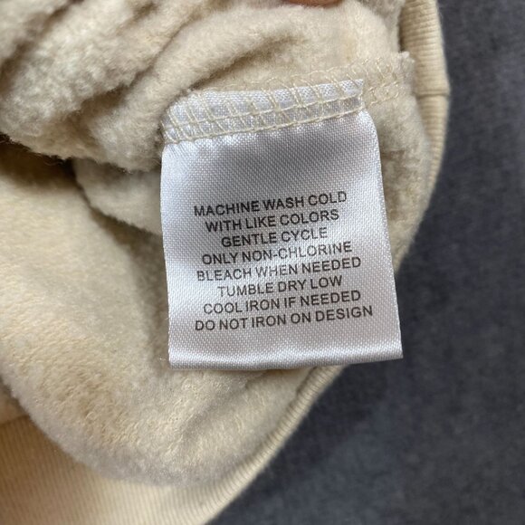 Space Jam Beige Hoodie Front & Back Graphics Large Size Cotton/Poly Blend Unisex - Picture 4 of 11